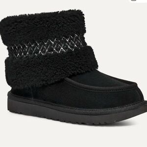UGG Black Shearling Winter Boots